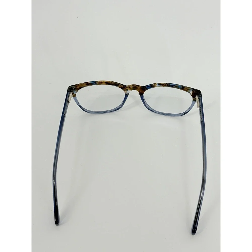 Zenni 4436616 Eyeglasses Frames Blue Tortoise Fade Flex with Case